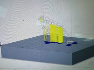Curtis at work designing 3D projects at Cubicoff in Sevilla, Spain